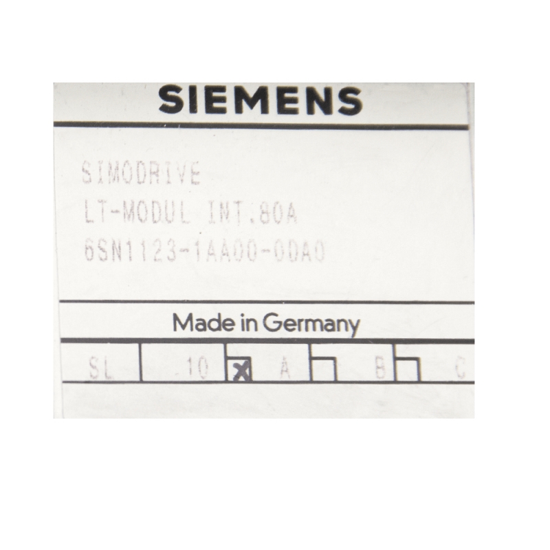 Siemens 50A lt modül 6sn1123-1aa00-00a0 - 2