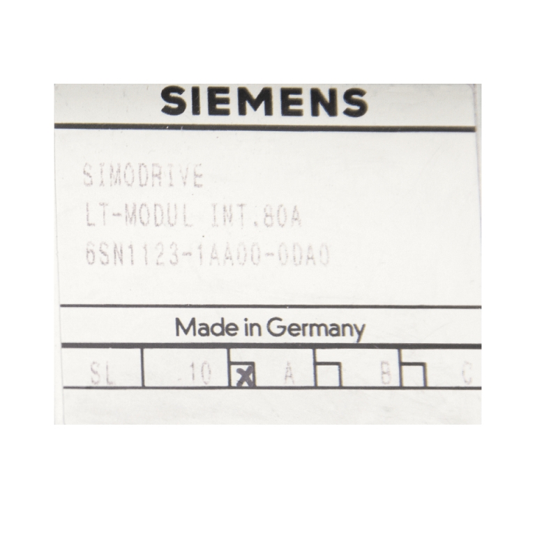 Siemens 80A lt modül 6sn1123-1aa00-0da0 -2 Ücretsiz Kargo Deneme